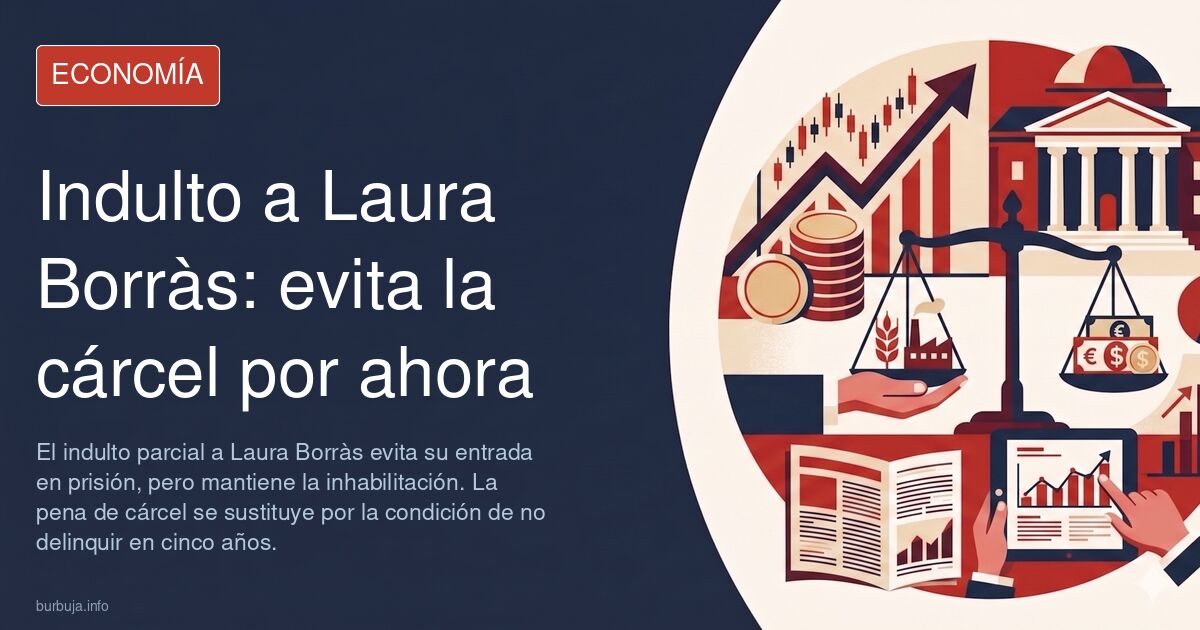 La justicia ejecuta el indulto de Laura Borràs y le libra de entrar en prisión