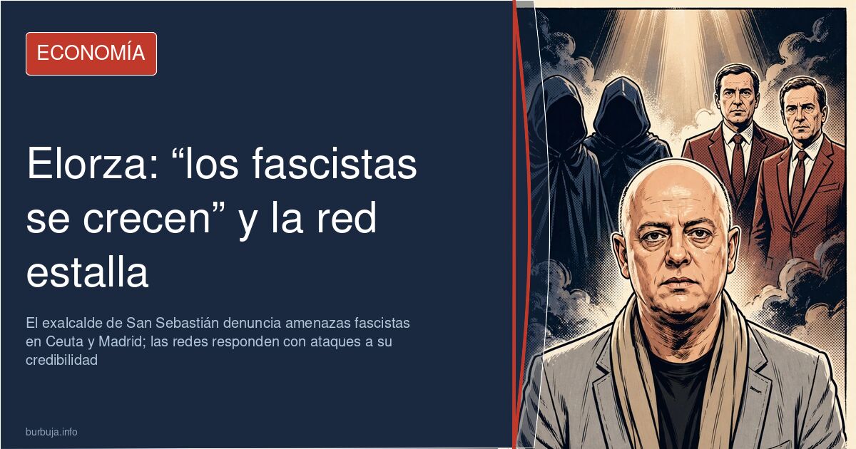 Imagen de Odón Elorza, exalcalde de San Sebastián, denunciando la violencia política