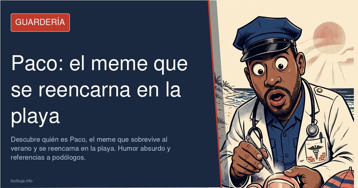 Paco, el meme que sobrevive al verano y se reencarna en la playa