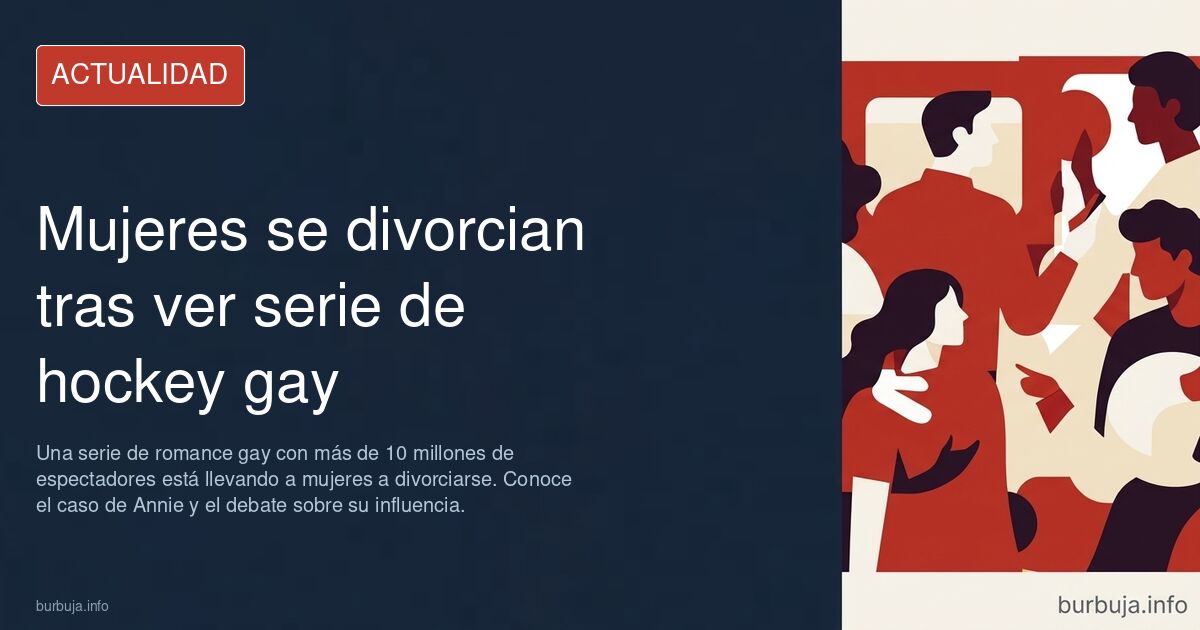 Mujer viendo una serie de romance gay de hockey en la televisión