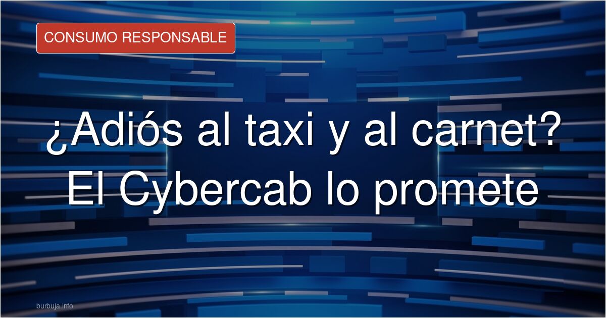 Coche autónomo Tesla Cybercab sin volante circulando por una ciudad moderna