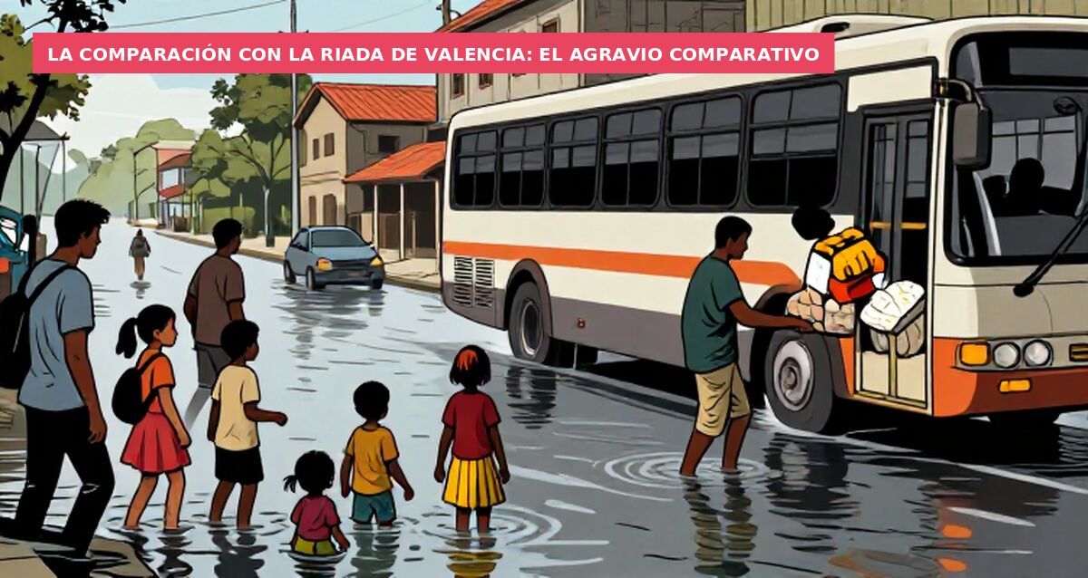 La comparación con la riada de Valencia: el agravio comparativo
