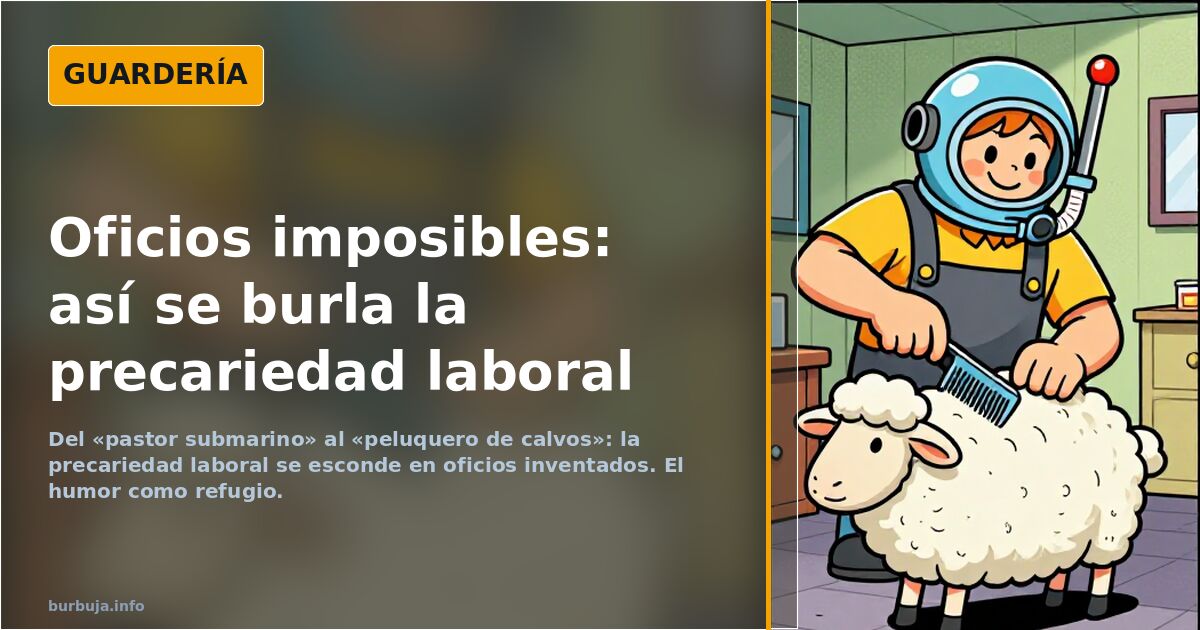 Oficios inventados: el humor como refugio del trabajo precario