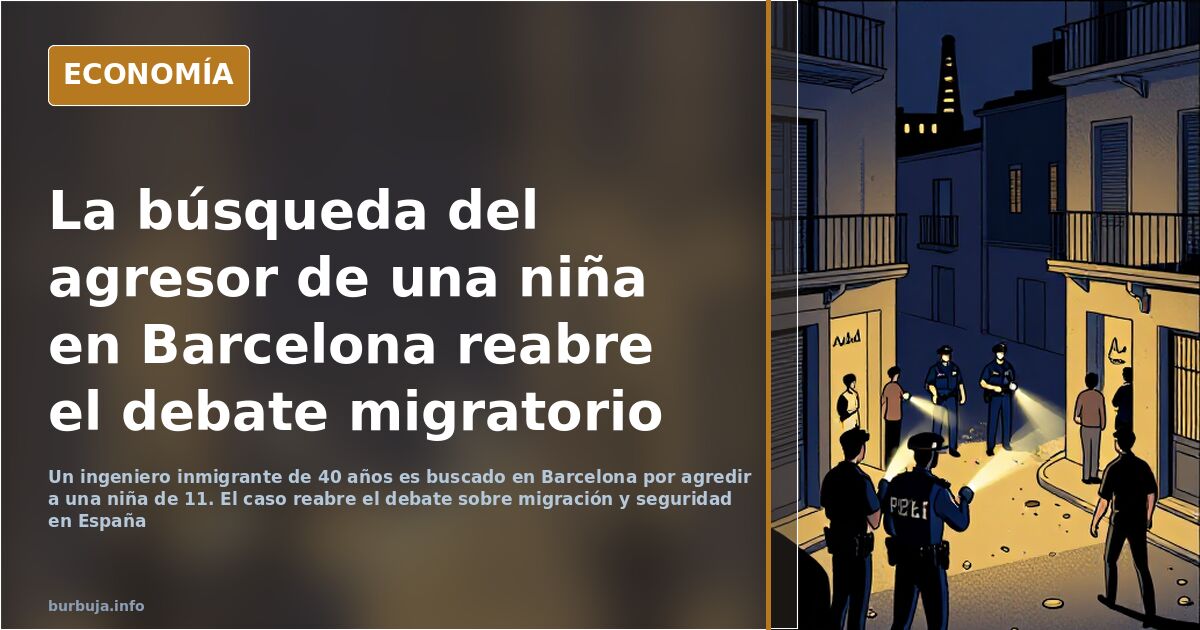 Buscan a un ingeniero inmigrante por agredir a una niña de 11 años en Barcelona