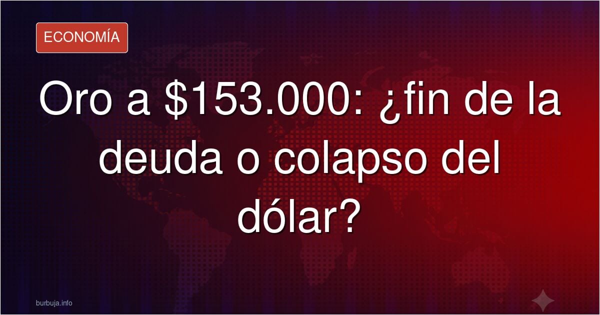 Los precios del ORO necesarios para eliminar TODA la deuda pública actual