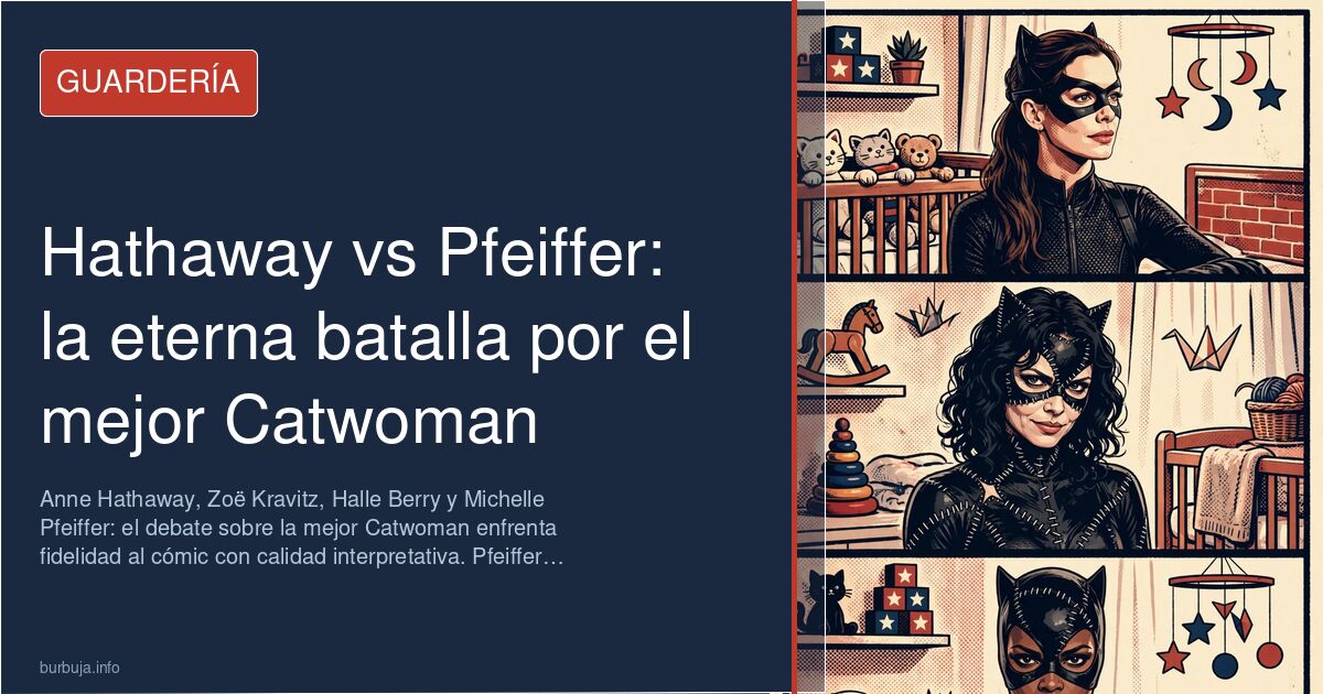 Comparación de las actrices que interpretaron a Catwoman en el cine, con Anne Hathaway y Michelle Pfeiffer destacando en el d
