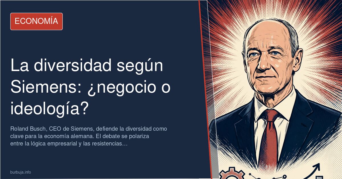 Roland Busch, consejero delegado de Siemens, en una entrevista sobre diversidad y economía