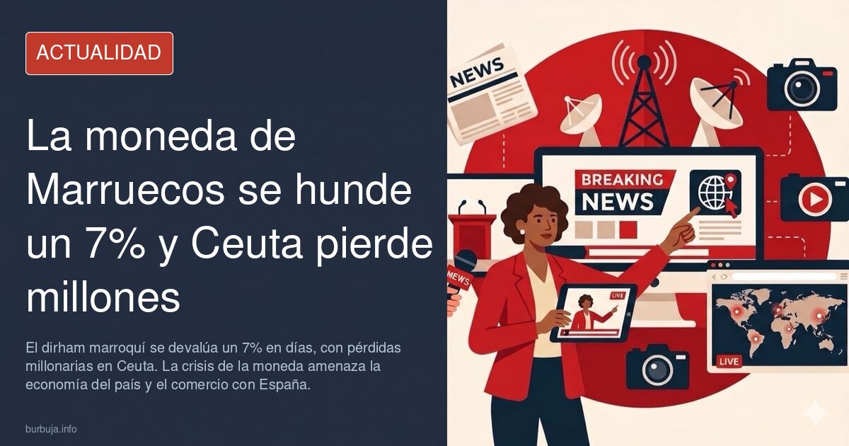 Gráfico de la cotización del dirham marroquí frente al euro y el dólar tras la caída del 7% registrada en días