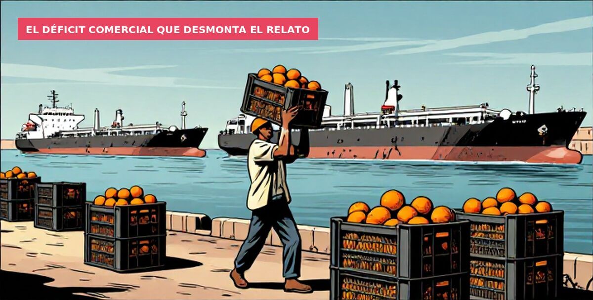 El déficit comercial que desmonta el relato