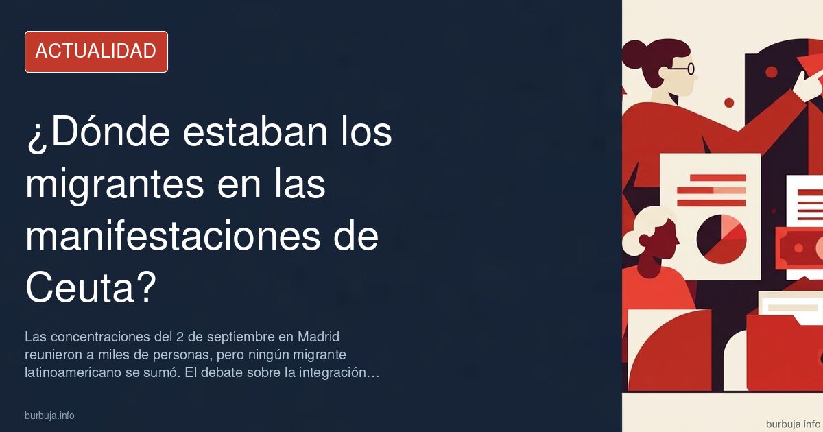 Manifestación en Madrid con banderas de España y ausencia de migrantes