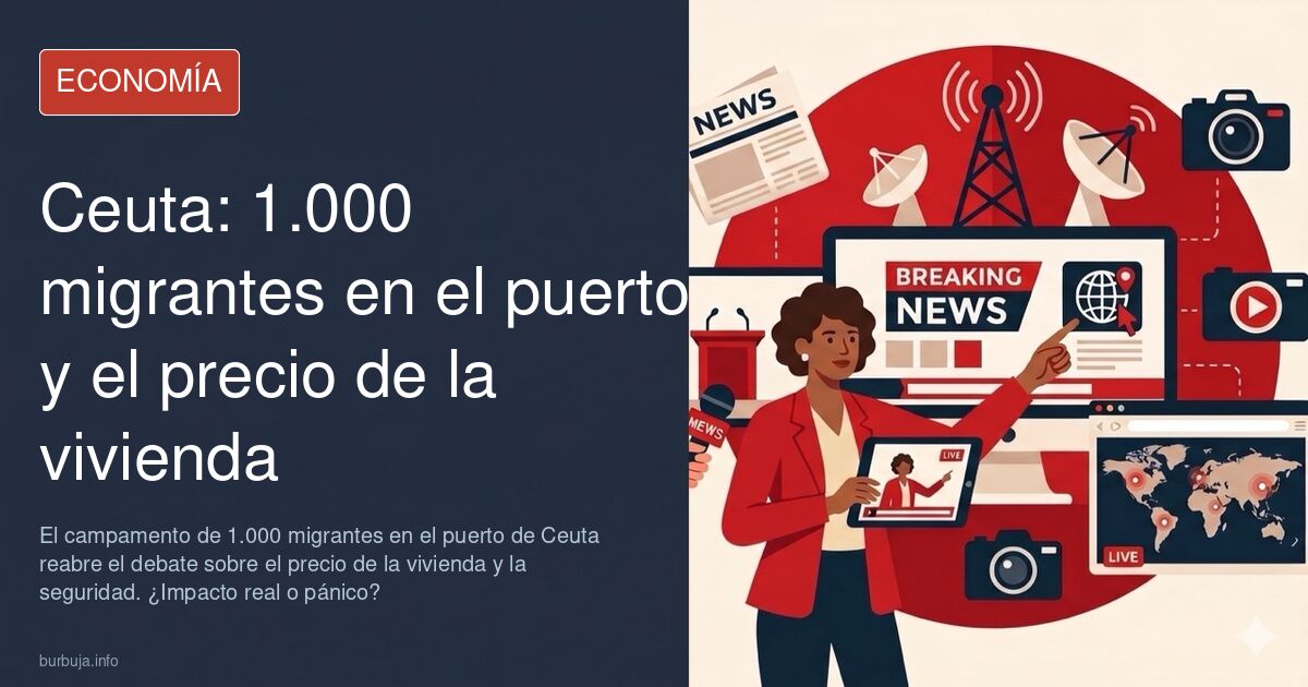 Campamento de 1.000 migrantes en el puerto de Ceuta con infraestructuras en prueba