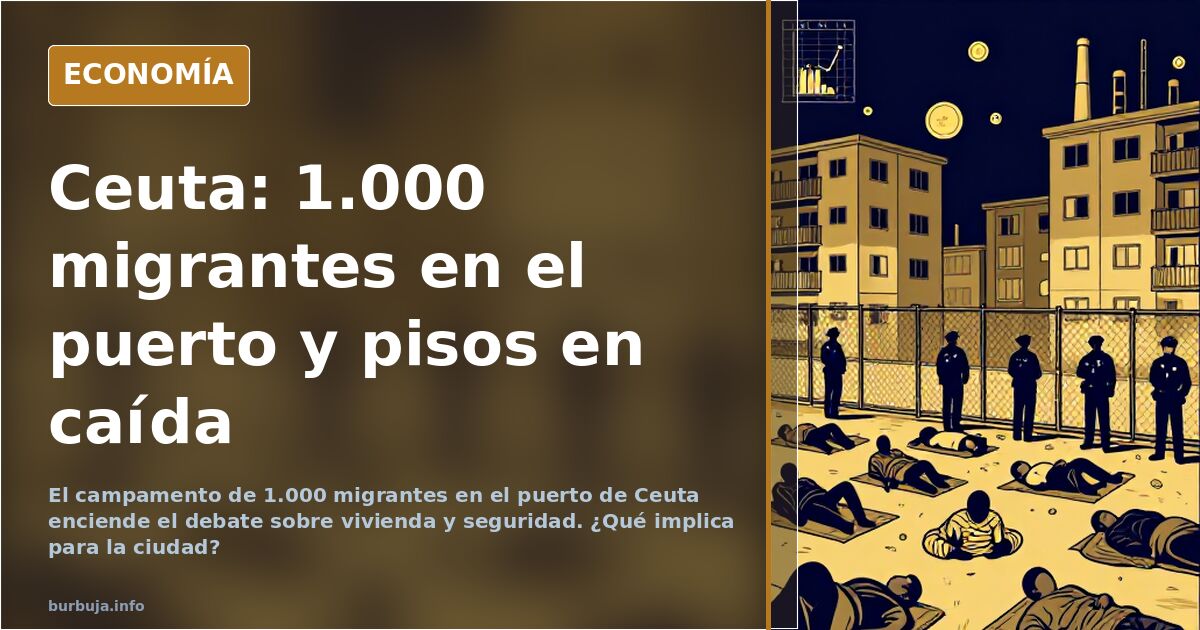 Ceuta: el campamento de 1.000 migrantes que tensa el puerto