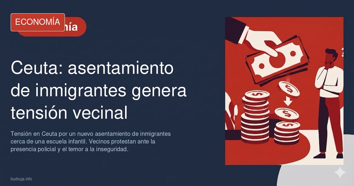 El nuevo asentamiento en Ceuta junto a una escuela infantil tiene que ser protegido permanentemente por la UIP de la presión de los vecinos