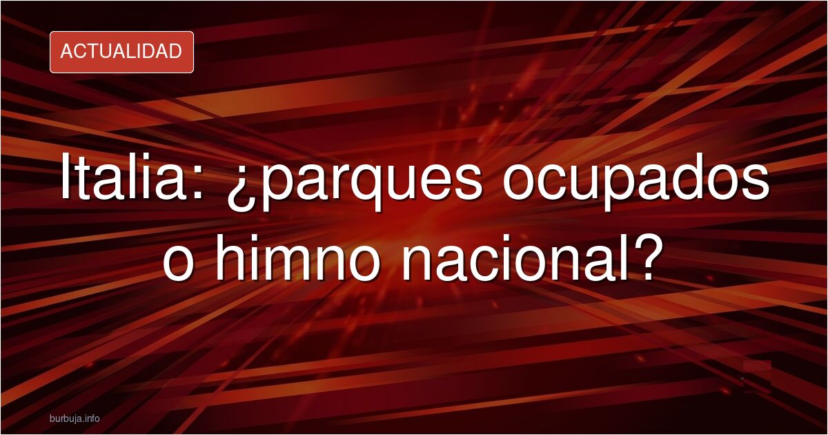 Italia es esto ya