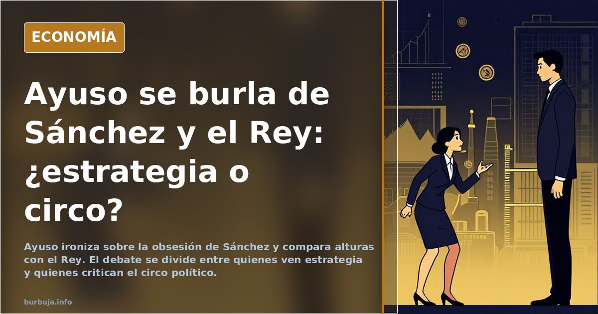 La ironía de Ayuso a Sánchez: ¿circo o estrategia?