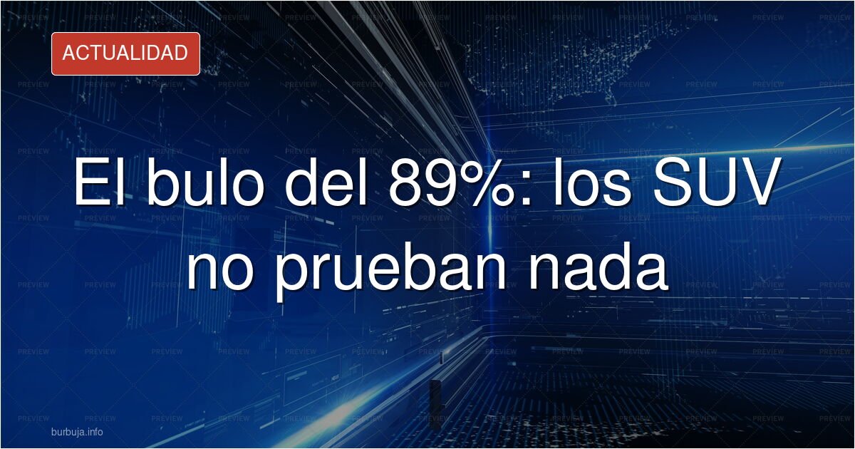Imagen de un SUV en una carretera, ilustrando el bulo del 89% sobre orientación sexual