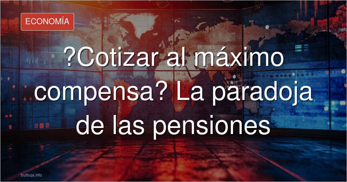 Quien cotiza 40 años al máximo no llega al 50% de lo aportado.