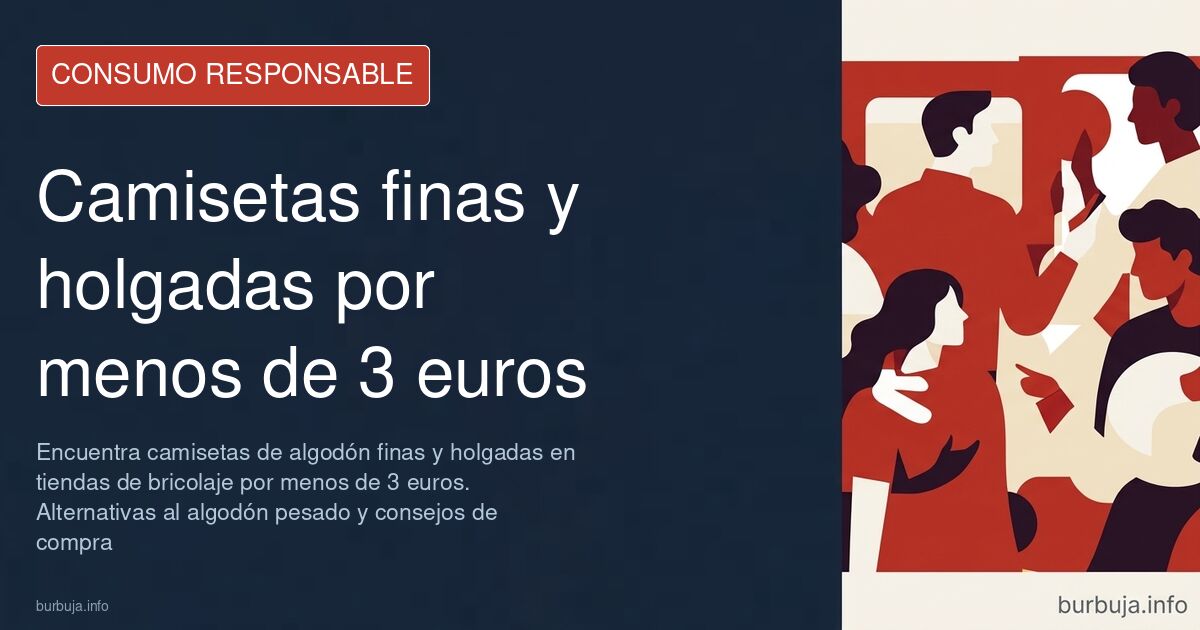 Guía para comprar camisetas de algodón finas y holgadas