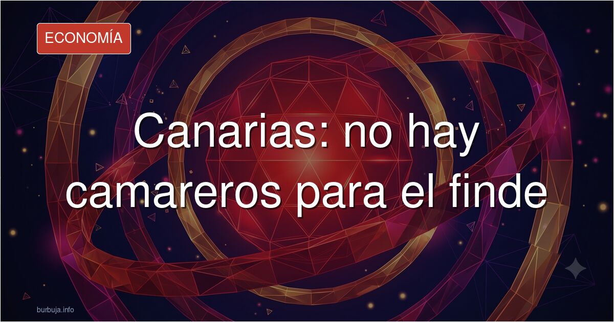 Local de hostelería en Canarias con cartel de se busca camarero