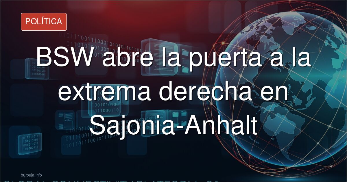 La candidata de BSW defiende a la Afd.