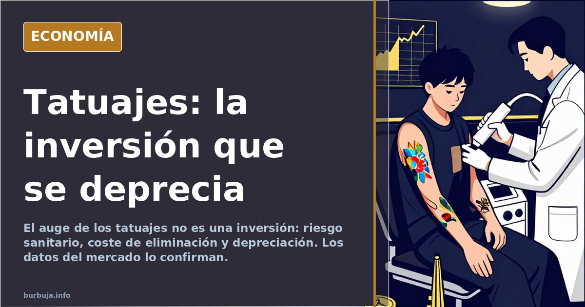 Los tatuajes no son una inversión: riesgo alto, retorno nulo