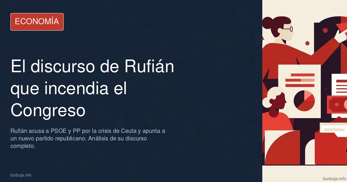 Gabriel Rufián en el Congreso durante su intervención sobre Ceuta