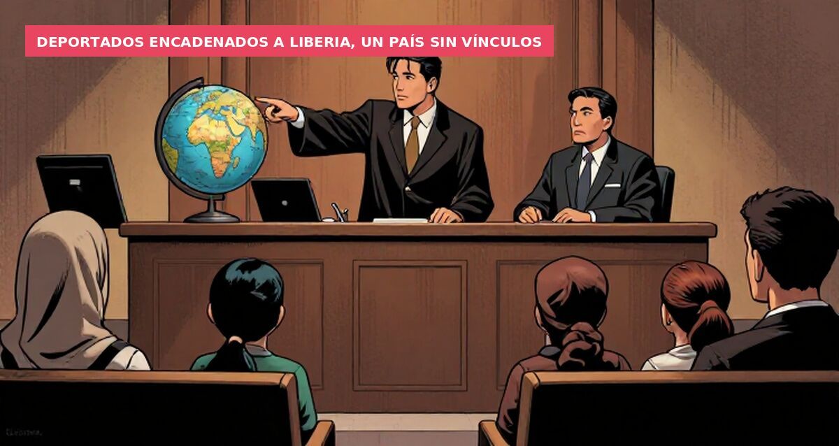 Deportados encadenados a Liberia, un país sin vínculos