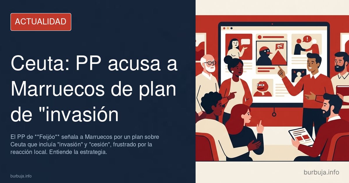 Feijóo apunta a un plan en Ceuta que empezaba "por una oleada turística" y terminaba "con algún tipo de cesión" a Marruecos