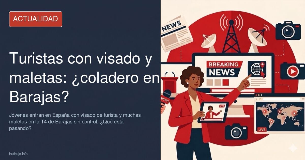 Un joven relata lo que ocurre diariamente en la T4 de barajas entrando con visados de turistas y cargados con un montón de maletas sin que nadie haga