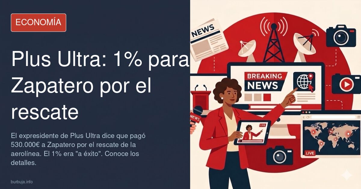 El expresidente de Plus Ultra dice al juez que pagó a Zapatero para el "éxito" del rescate de la aerolínea: "El 1% era para él"