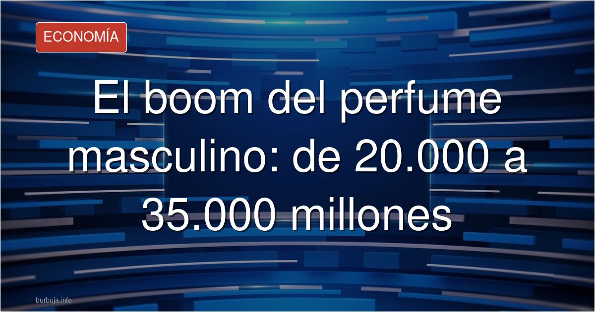 Botella de perfume de lujo en una tienda, con un hombre probándola