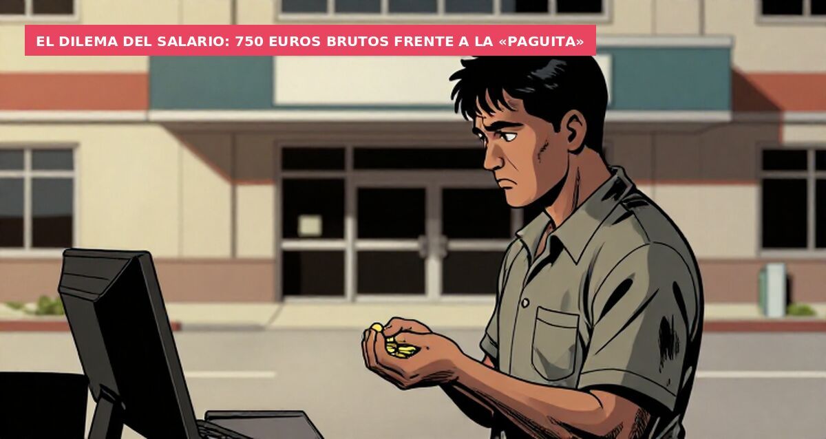 El dilema del salario: 750 euros brutos frente a la «paguita»