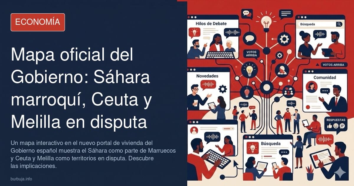El nuevo Portal de Vivienda del Gobierno muestra el Sáhara como jovenlandés y Ceuta y Melilla como territorios en disfruta