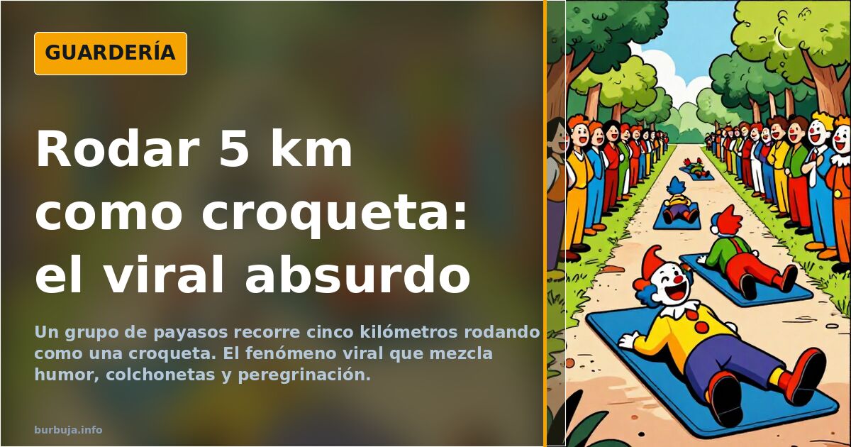 Peregrinación de 5 km rodando como una croqueta