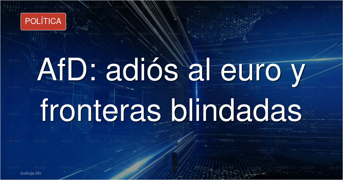 ESTE ES EL PROGRAMA DE AfD de Alemania: