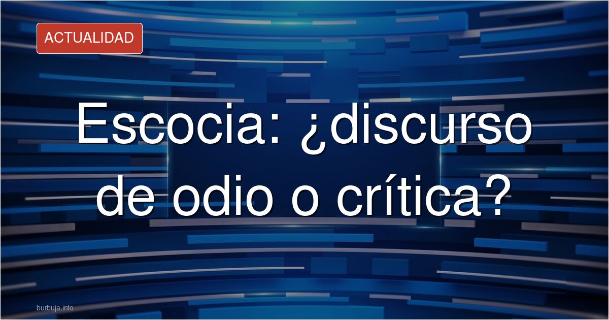 Un musulman ataca a Escosia por ser mayoritariamente blanca.