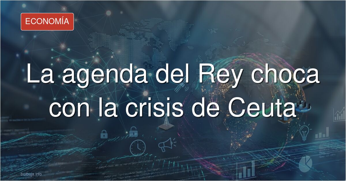 Ilustración del rey Felipe VI en audiencia oficial y mapa de Ceuta