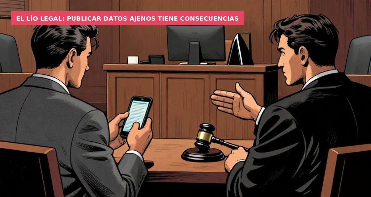 El lío legal: publicar datos ajenos tiene consecuencias
