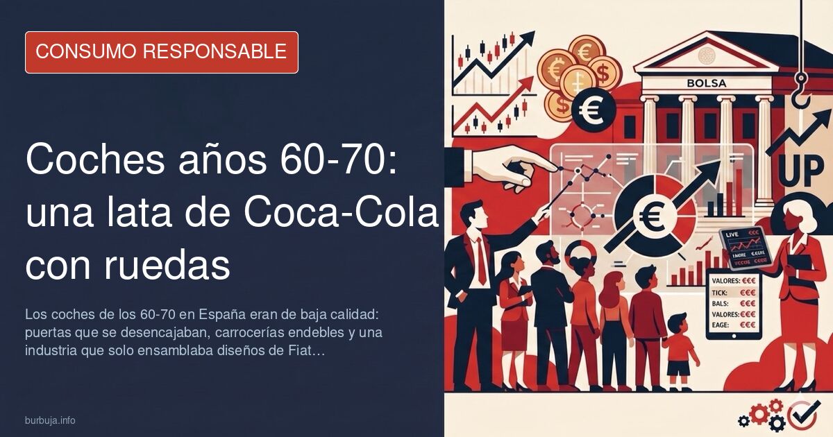 SEAT 600 de los años 60, ejemplo de los coches de la época en España