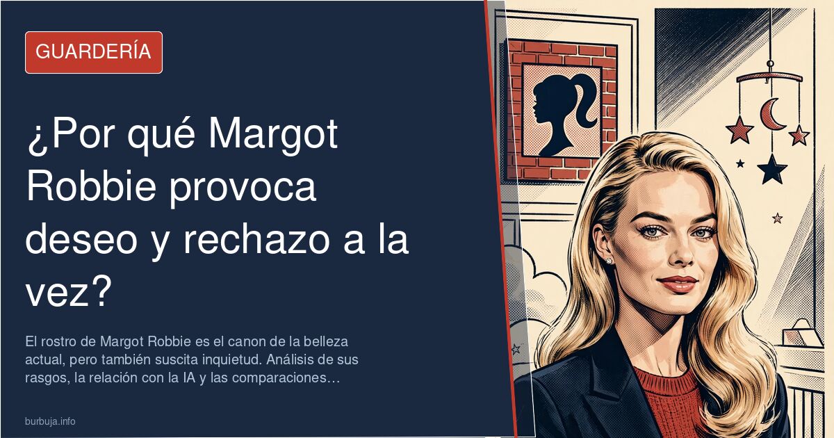 Primer plano del rostro de Margot Robbie, el modelo de belleza que la inteligencia artificial reutiliza como referencia