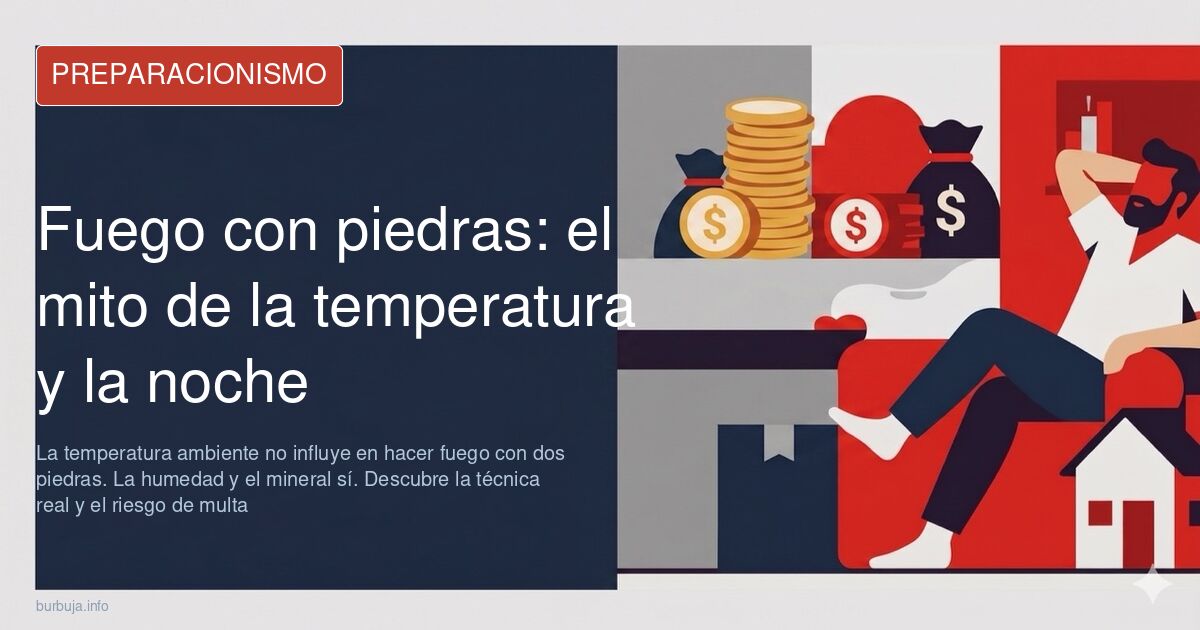 Dos piedras de sílex y cuarzo sobre un lecho de hierba seca
