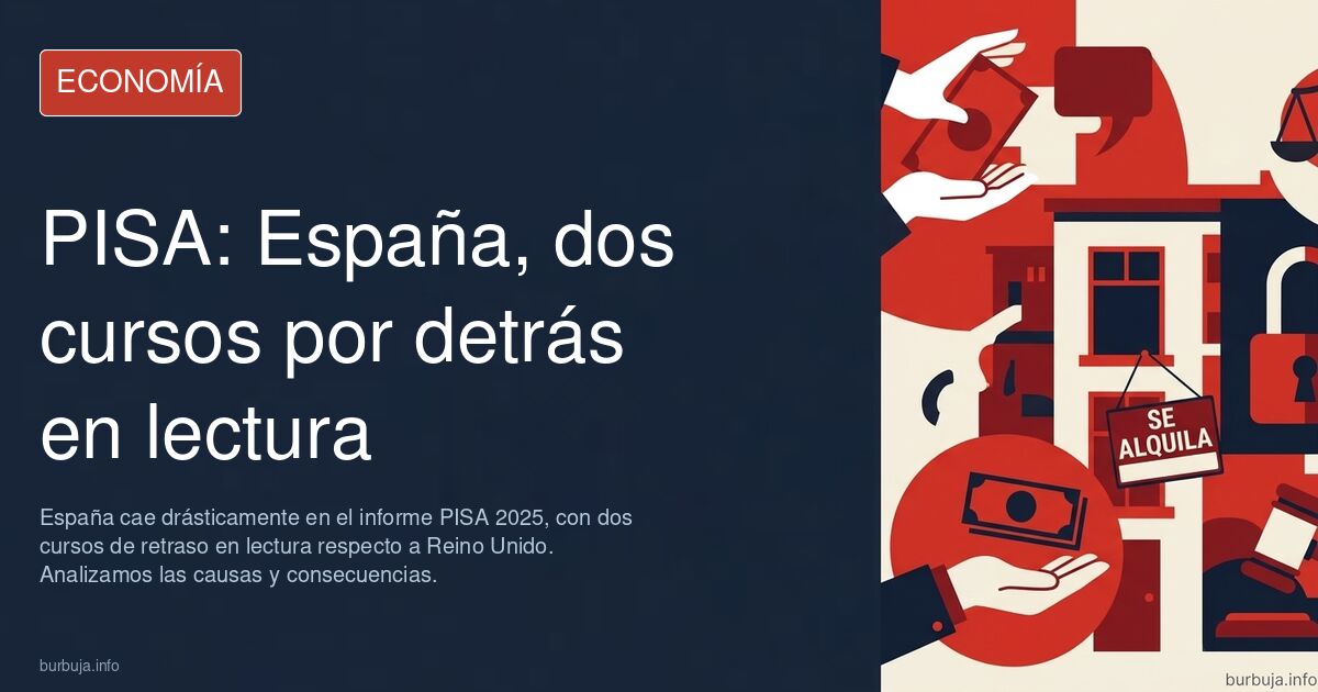Desastre educativo en España, con el peor resultado de su historia en el informe PISA: hasta dos cursos escolares de retraso respecto a Reino Unido