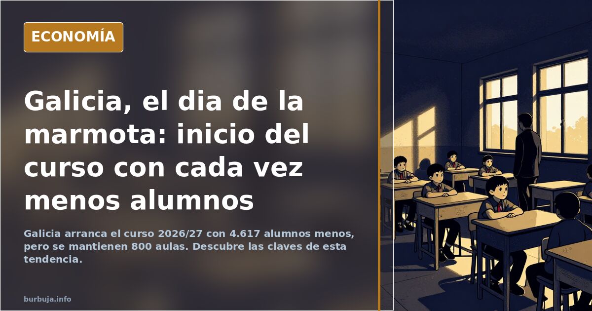 Galicia, el dia de la marmota: inicio del curso con cada vez menos alumnos