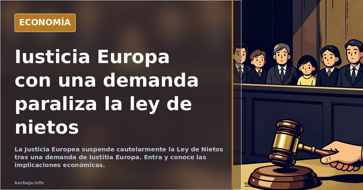 Iusticia Europa con una demanda paraliza la ley de nietos