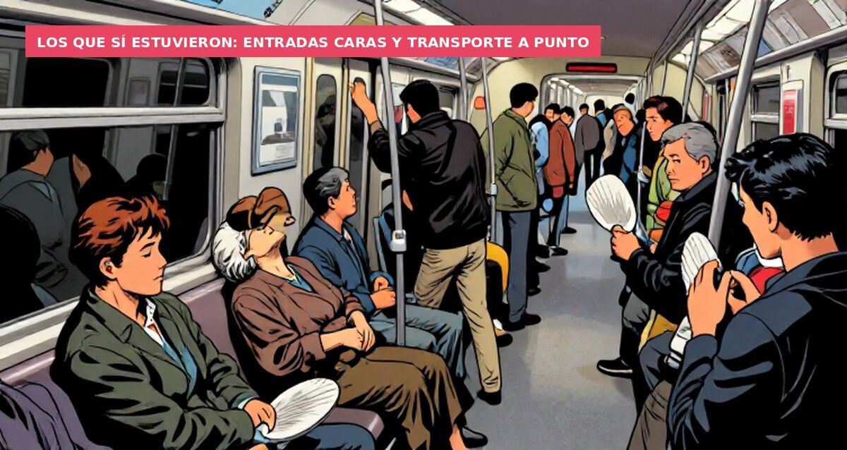 Los que sí estuvieron: entradas caras y transporte a punto