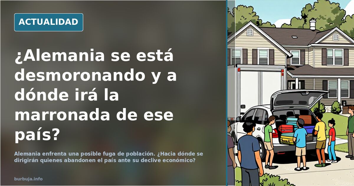 ¿Alemania se está desmoronando y a dónde irá la pardoada de ese país?