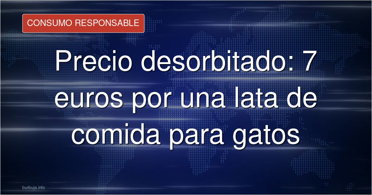 Siete euros por una lata de comida para gatos en Lidl