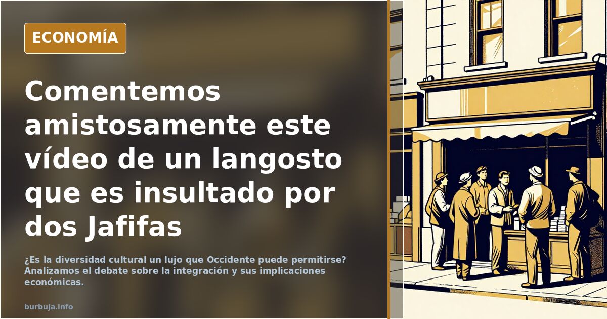 Comentemos este vídeo de un langosto insultado por dos Jafifas