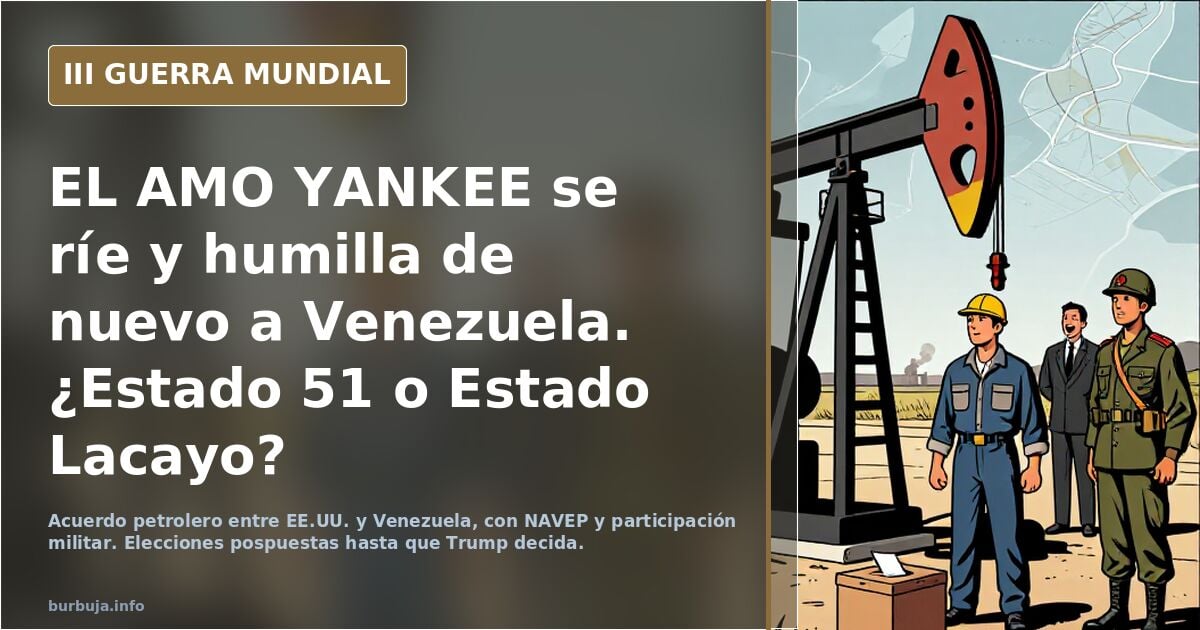 EL AMO YANKEE se ríe y humilla de nuevo a Venezuela. ¿Estado 51 o Estado Lacayo?