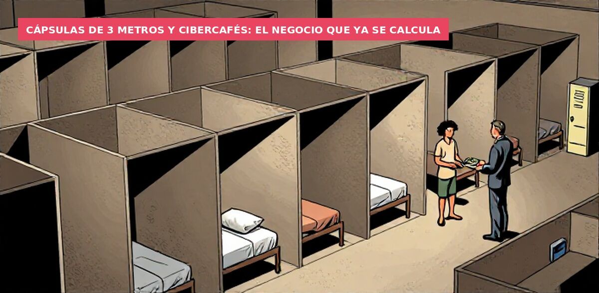 Cápsulas de 3 metros y cibercafés: el negocio que ya se calcula